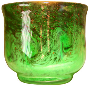 Glass Ysart Style vase Dave Moir 2006