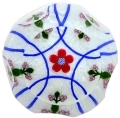 Large Millefiori Bud and Flower weight