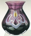 Art Deco Bulb Vase - Heather