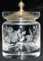 Honey Jar, engraved Periwinkle