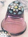 Thimble - Heather millefiori cane