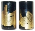 Ebony & Gold - Cylinder Vase